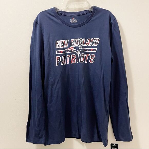 New England Patriots Long Sleeve Tee - Size M - Picture 1 of 6